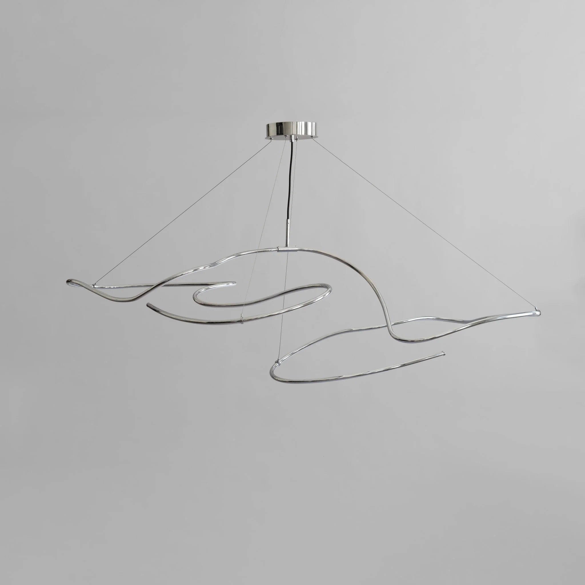 101 COPENHAGEN Ghost Chandelier, Big, Chrome