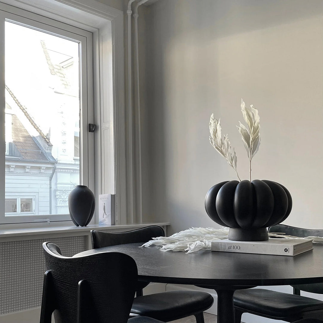101 COPENHAGEN Kabin Vase Lamella, H23.5cm, Coffee