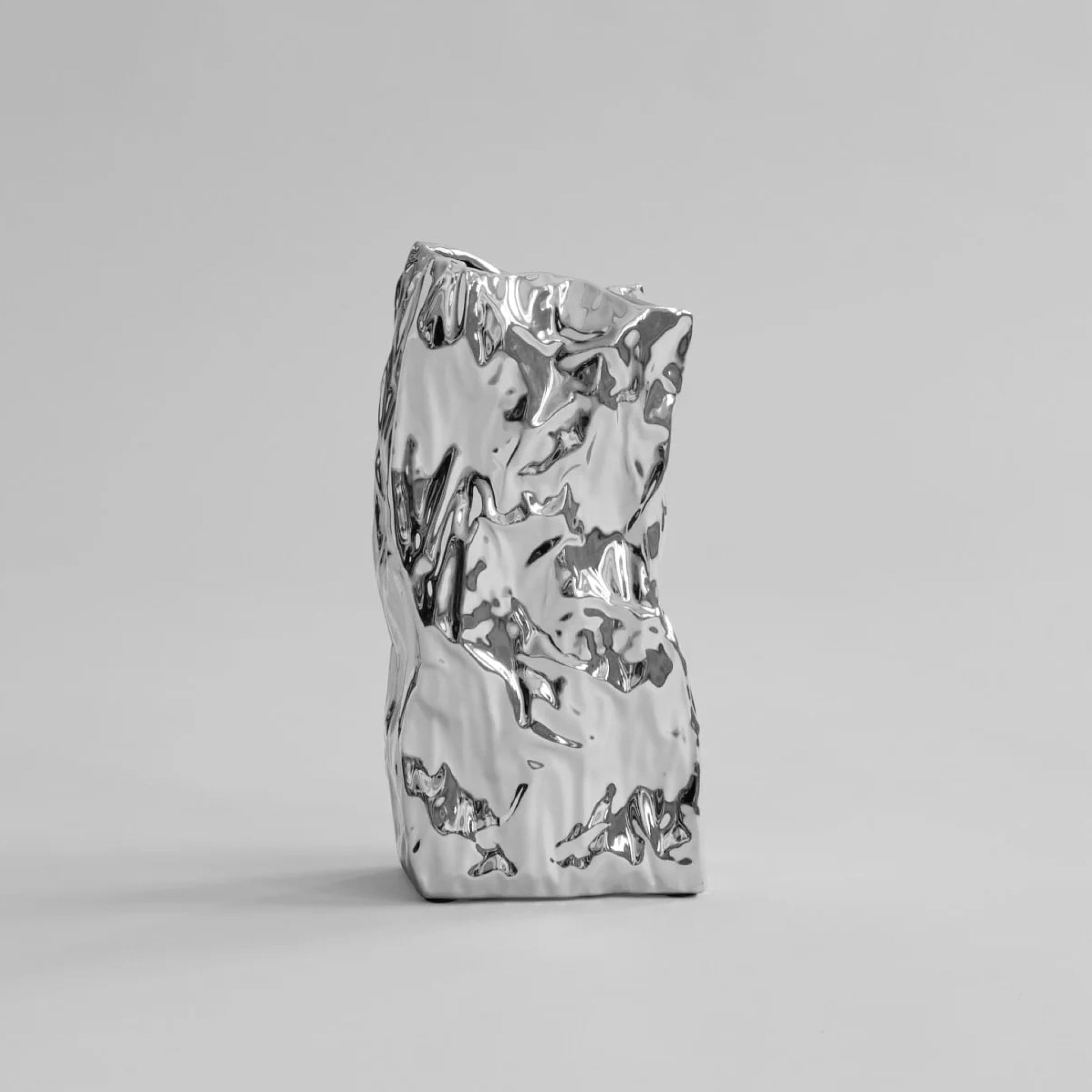 101 COPENHAGEN Kami Vase Medio, H35cm, Chrome