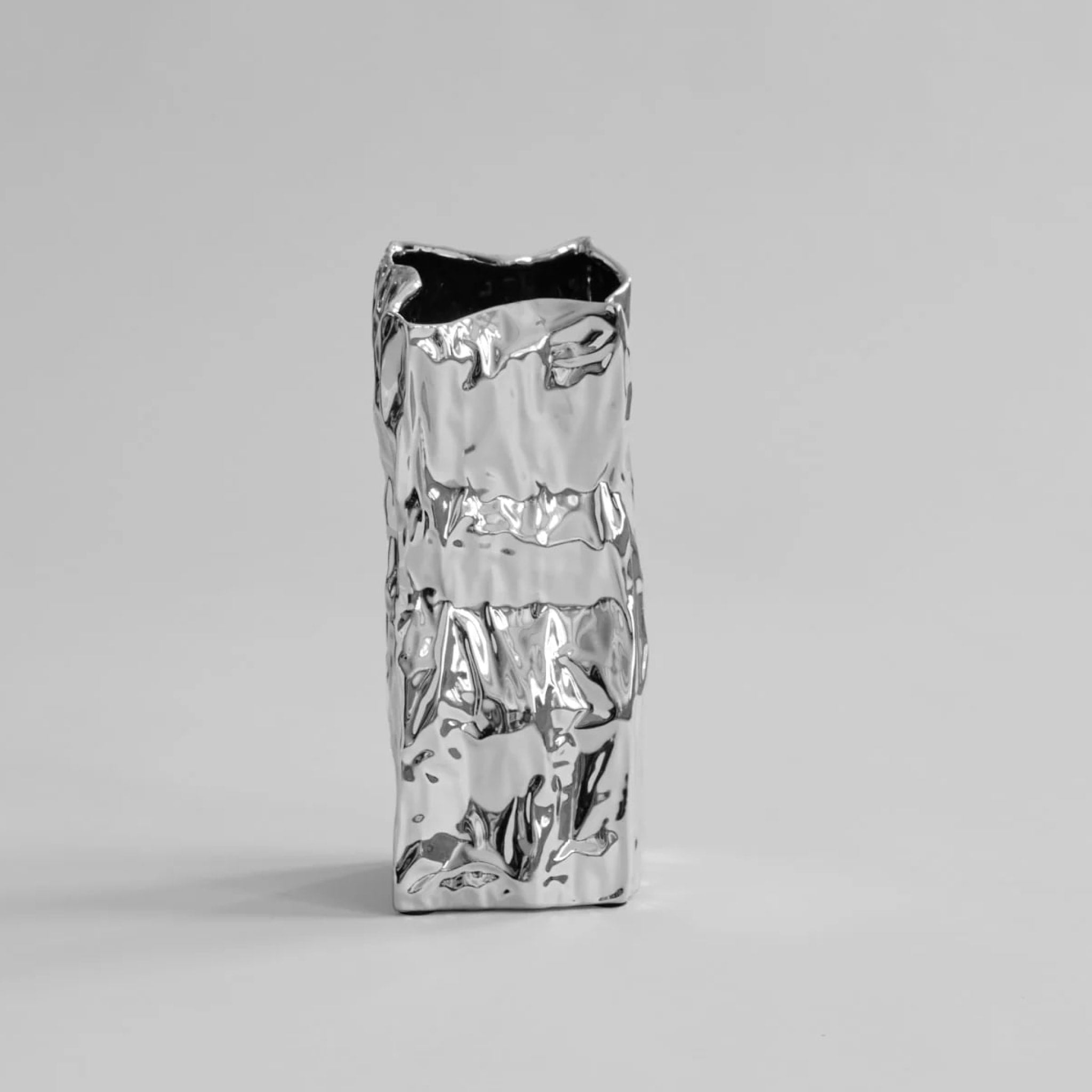 101 COPENHAGEN Kami Vase Medio, H35cm, Chrome
