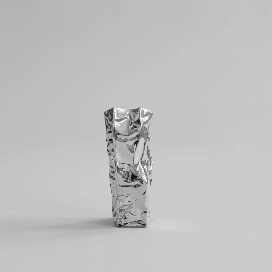 101 COPENHAGEN Kami Vase Mini, H25cm, Chrome