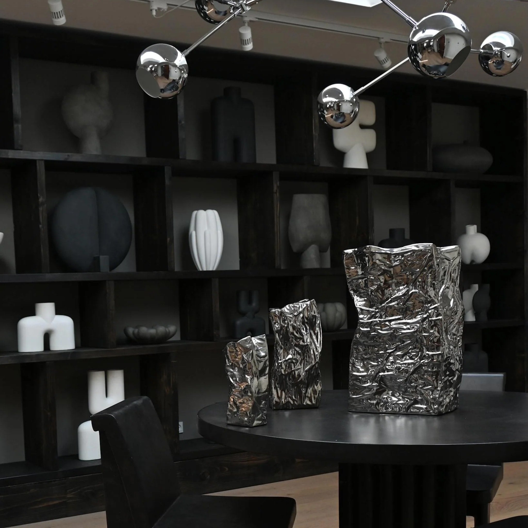 101 COPENHAGEN Kami Vase, Big, H49.5 cm, Chrome