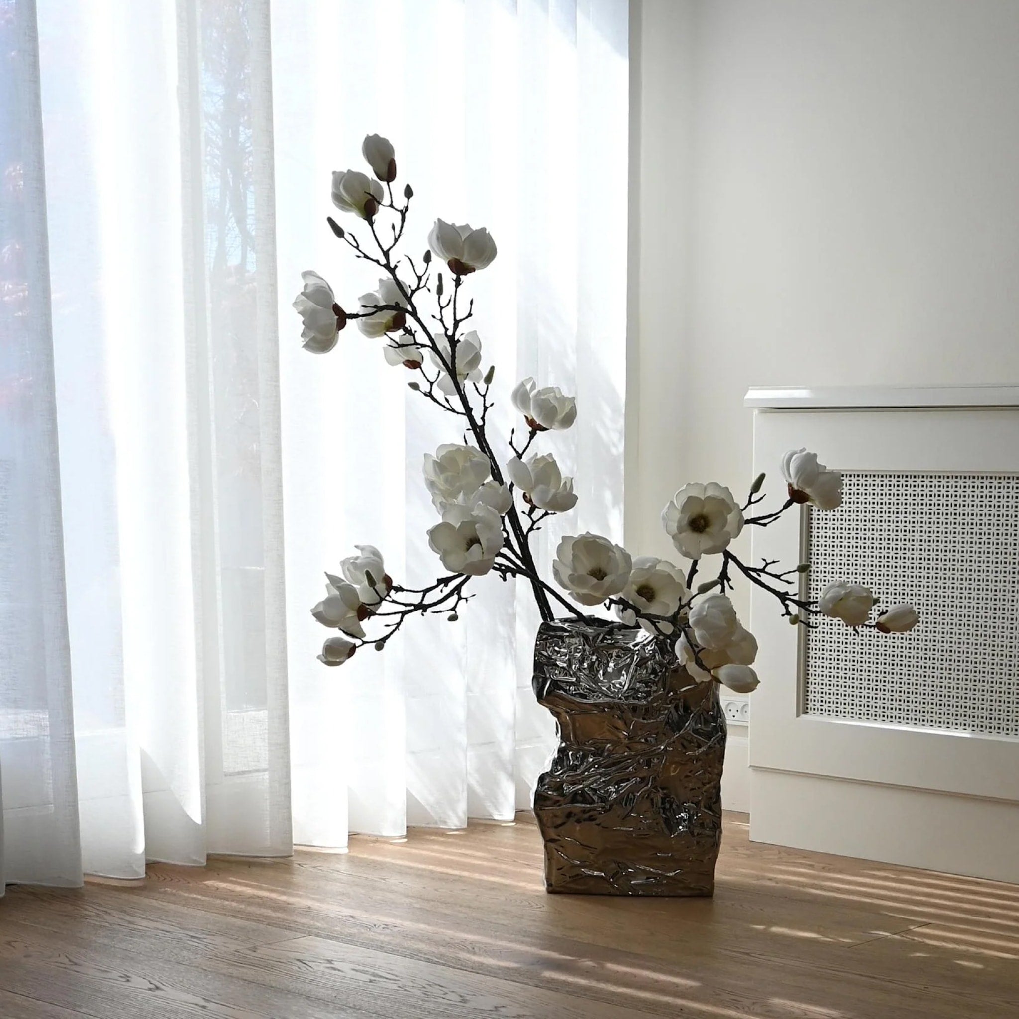 101 COPENHAGEN Kami Vase, Big, H49.5 cm, Chrome