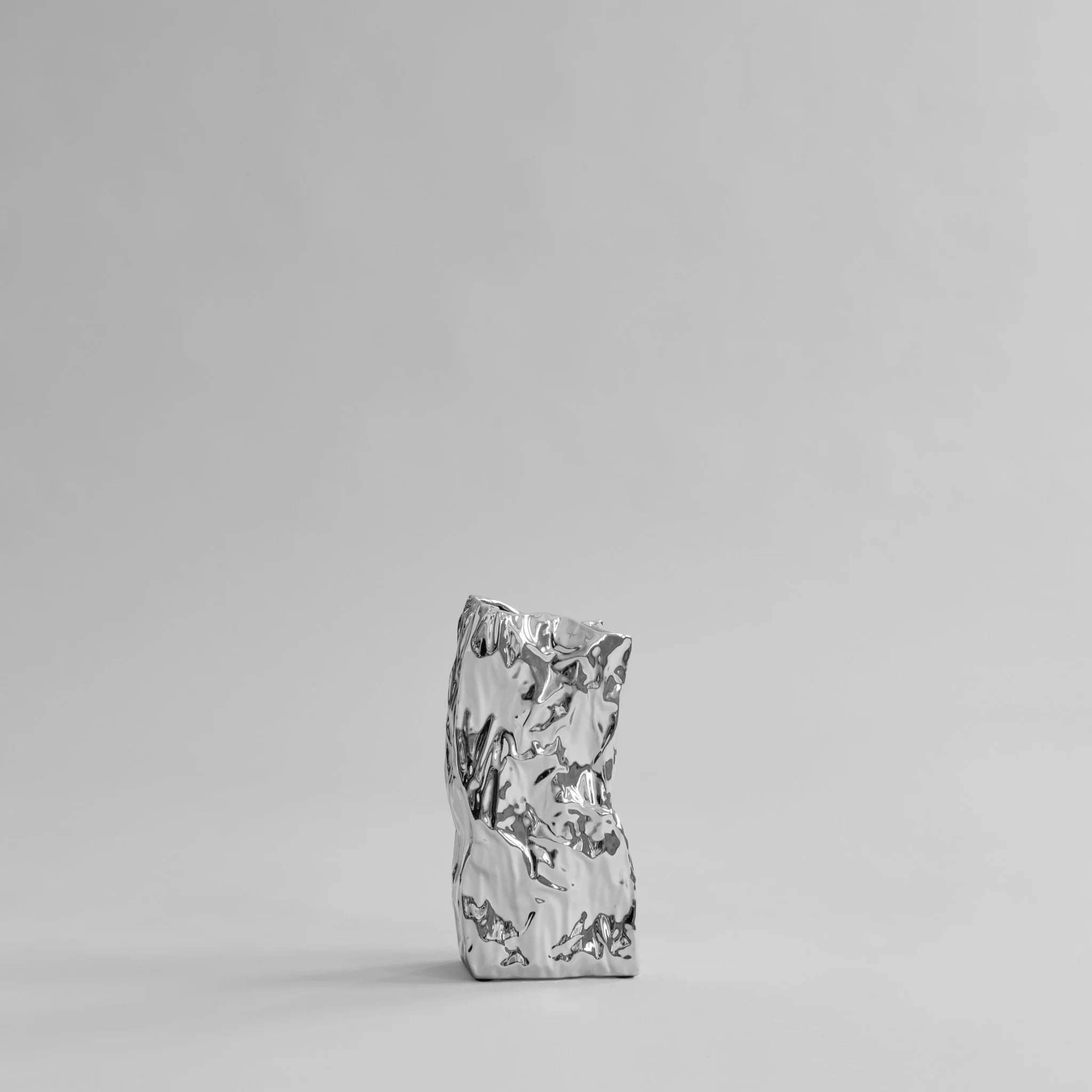 101 COPENHAGEN Kami Vase Medio, H35cm, Chrome