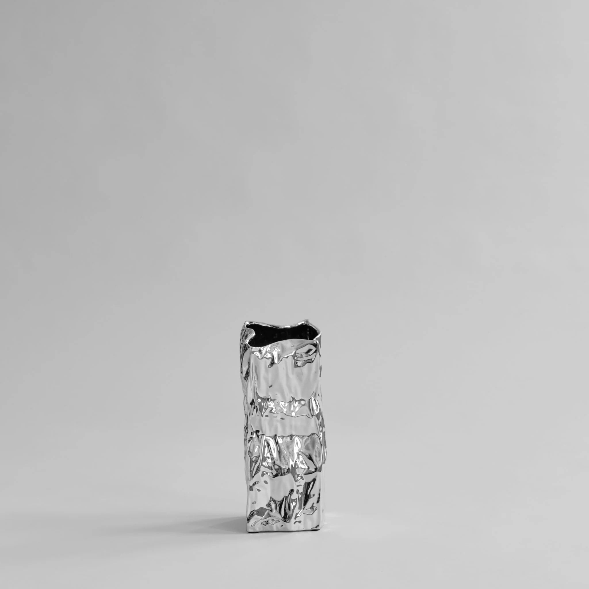 101 COPENHAGEN Kami Vase Medio, H35cm, Chrome