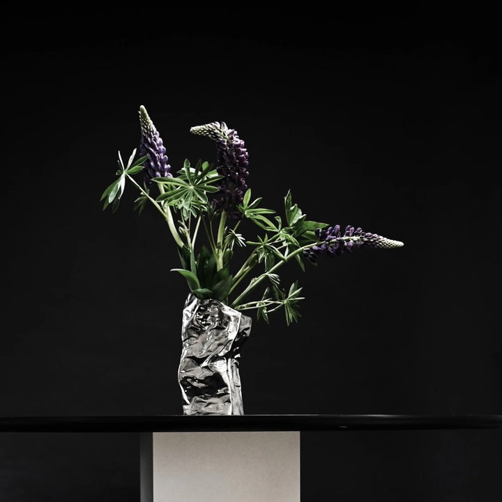 101 COPENHAGEN Kami Vase Mini, H25cm, Chrome