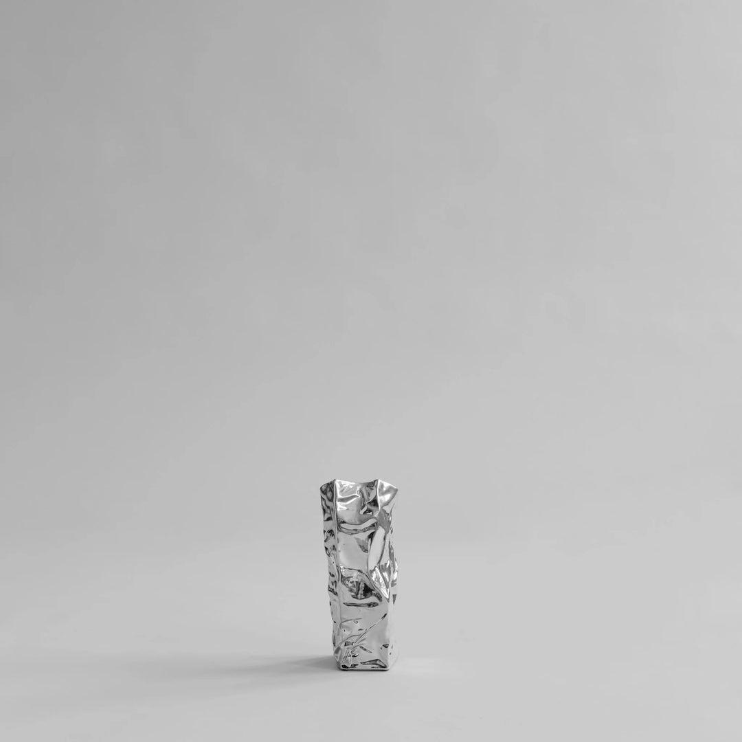 101 COPENHAGEN Kami Vase Mini, H25cm, Chrome