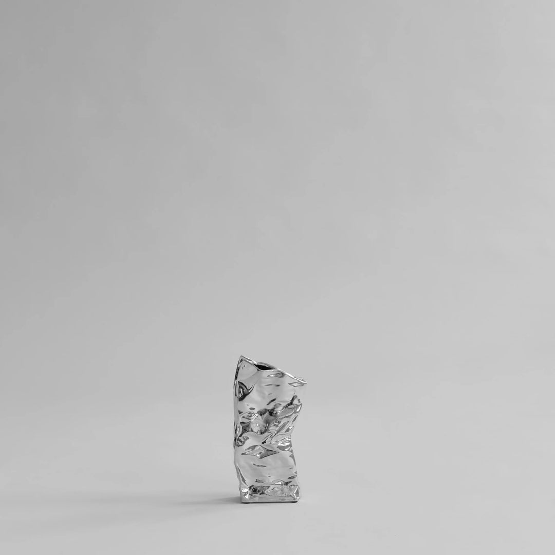 101 COPENHAGEN Kami Vase Mini, H25cm, Chrome