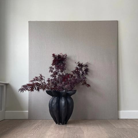 101 COPENHAGEN Lotus Floor Vase Big, H60cm, Coffee