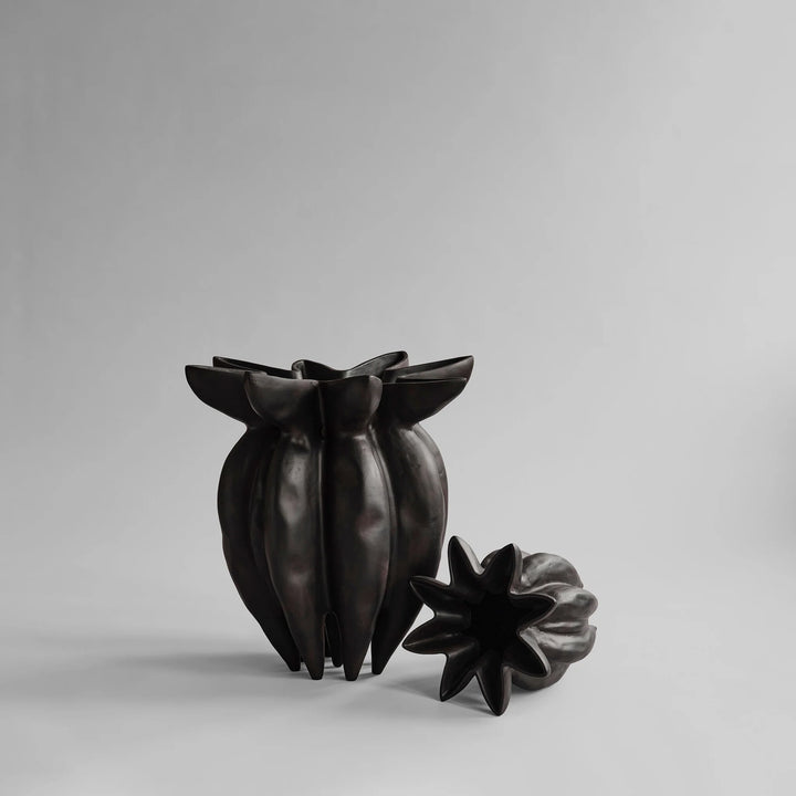 101 COPENHAGEN Lotus Floor Vase Big, H60cm, Coffee