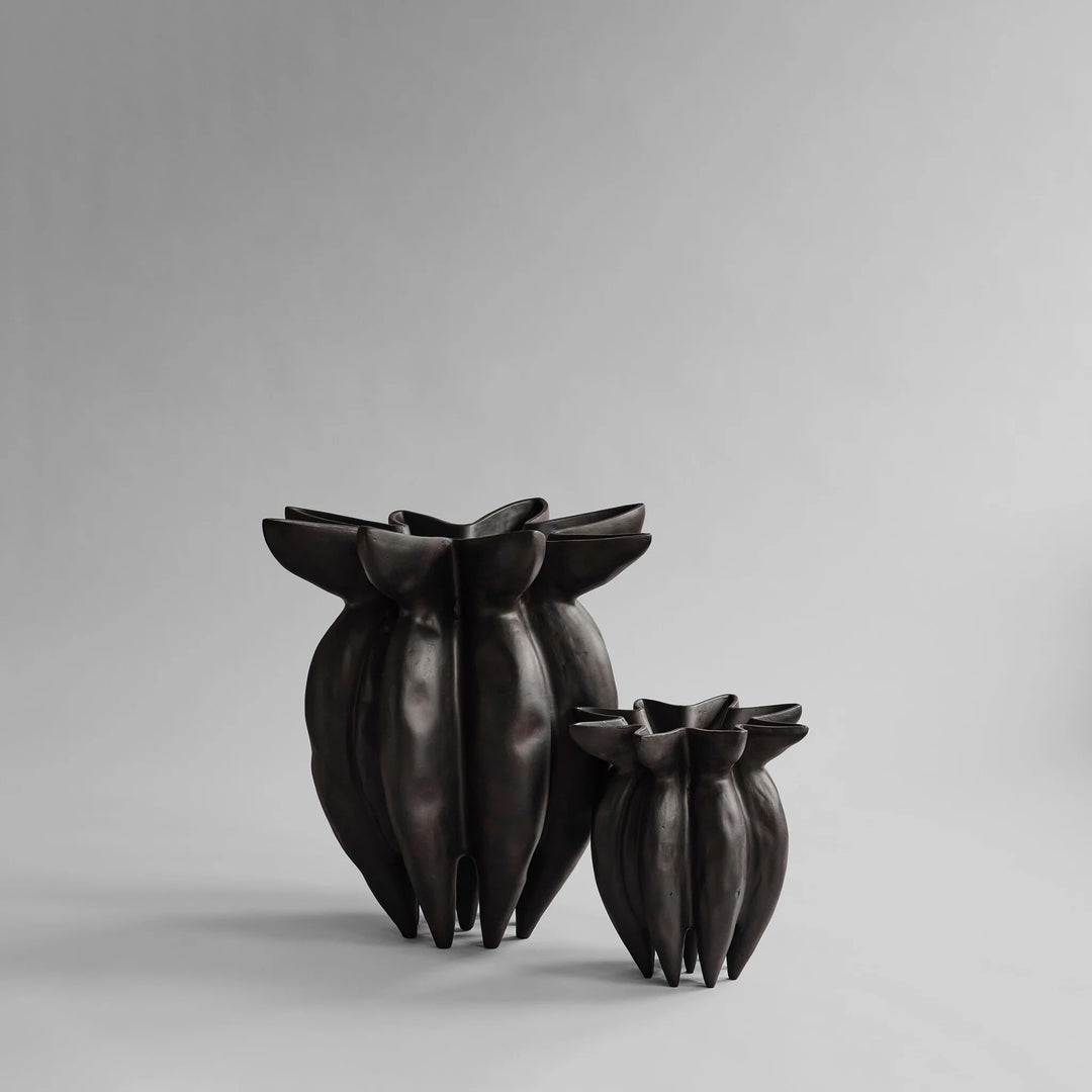 101 COPENHAGEN Lotus Floor Vase Big, H60cm, Coffee