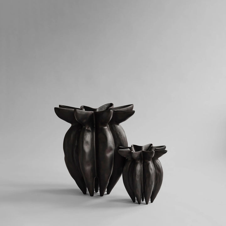 101 COPENHAGEN Lotus Floor Vase Big, H60cm, Coffee