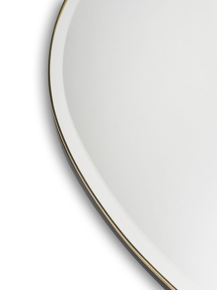 FERM LIVING Pond Mirror Small, Brass