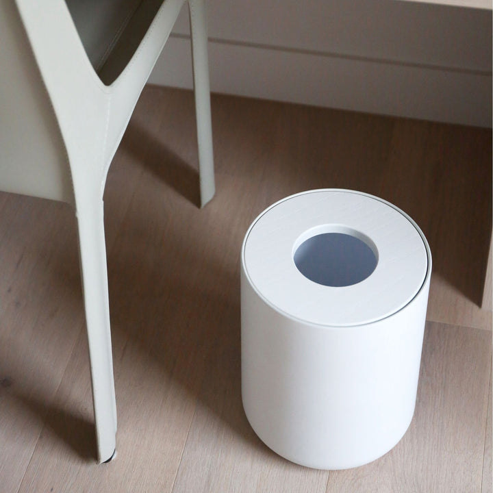 DESIGNSTUFF Round Bin, White