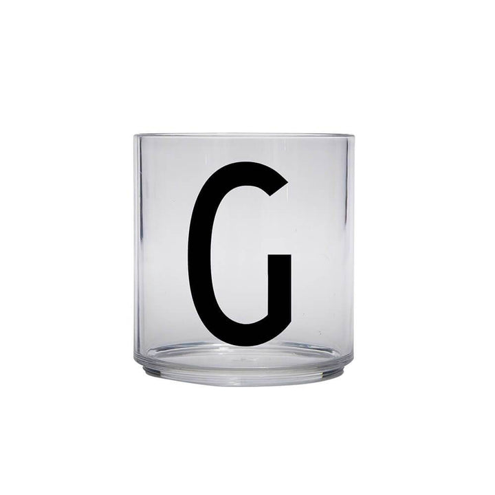 DESIGN LETTERS Kids Personal Drinking Glass (Drop Safe) Letter Q