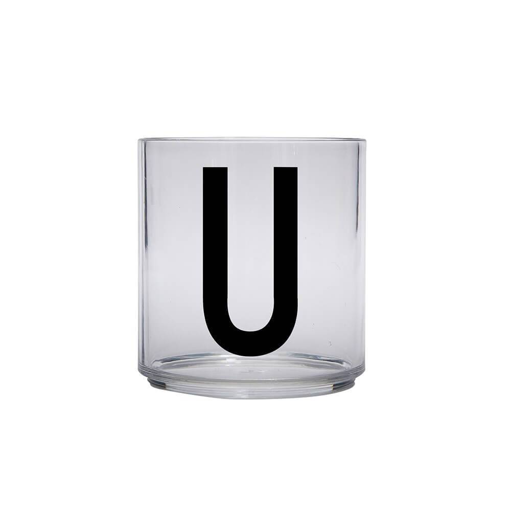 DESIGN LETTERS Kids Personal Drinking Glass (Drop Safe) Letter Q