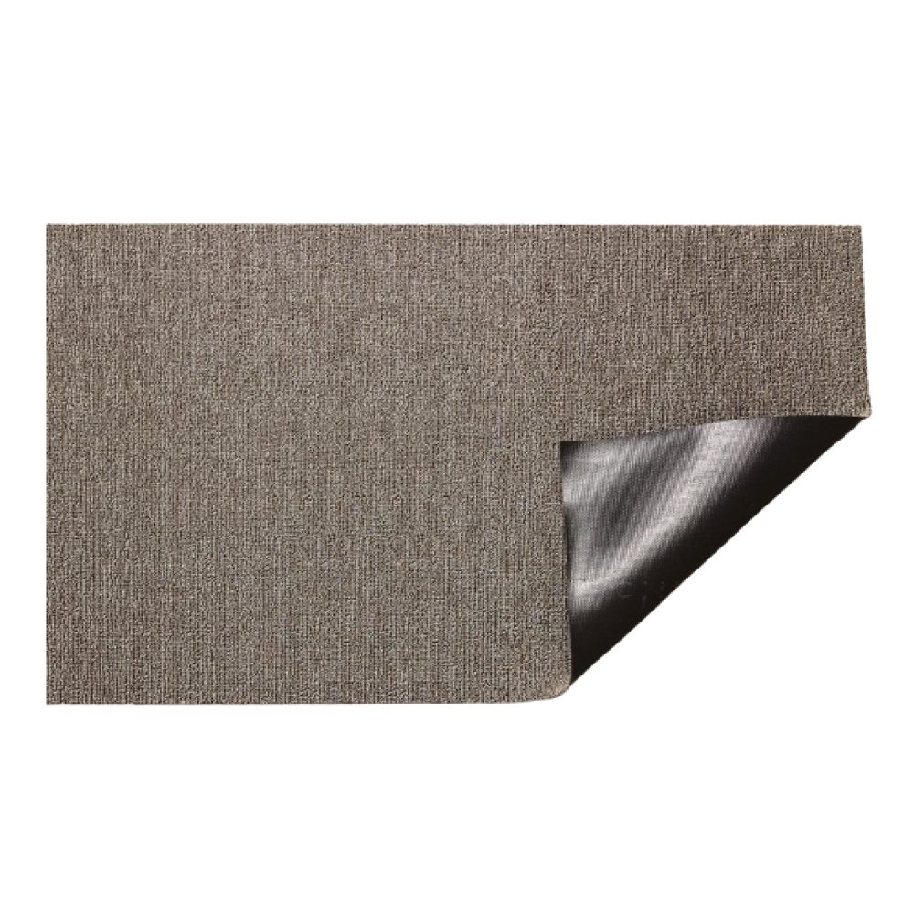 CHILEWICH Utility Door Mat, Shag In Out Mat, Heathered/Pebble