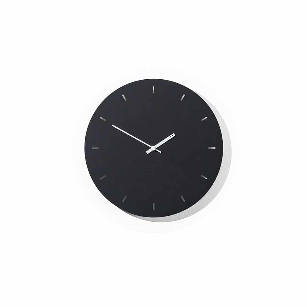 TOO DESIGNS Minimal Clock, Black, Ø 49 cm