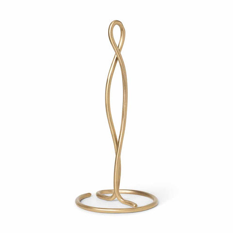 FERM LIVING Curvature Paper Towel Holder, Brass