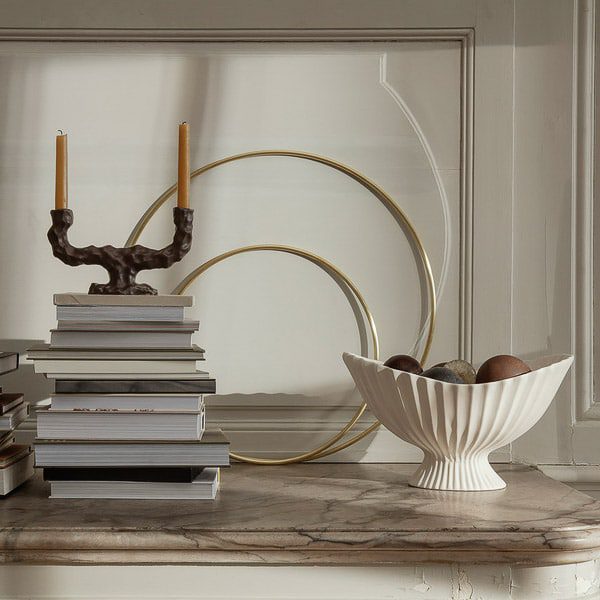 ferm LIVING Fountain Centrepiece, Off-White