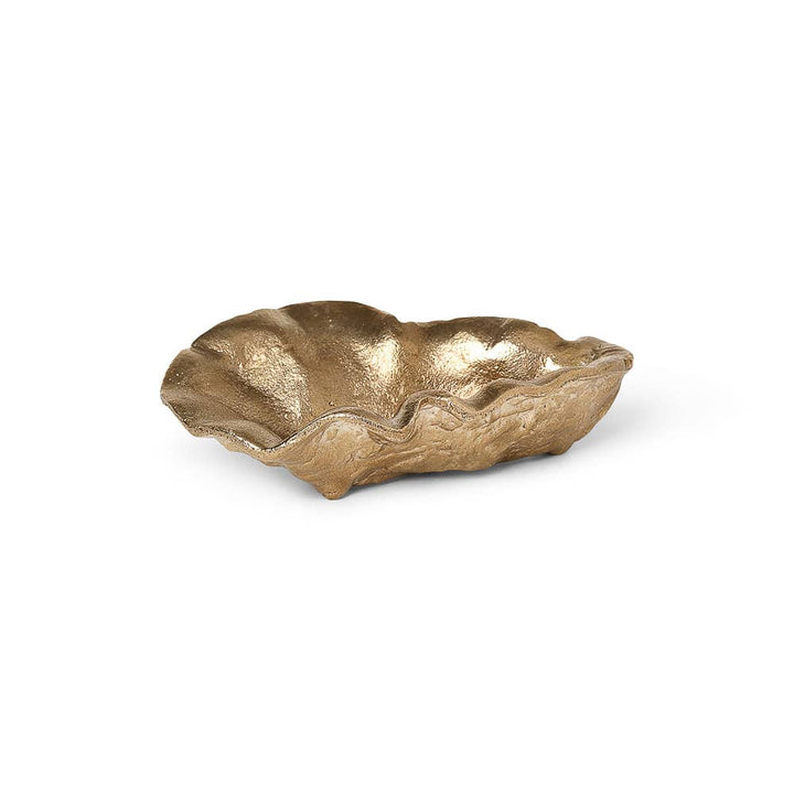 ferm LIVING Oyster Bowl, Brass