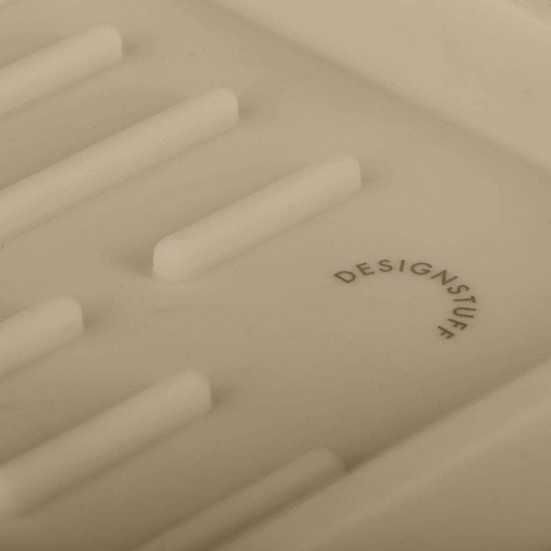 DESIGNSTUFF Sink Tray and Sponge Holder Silicone, Sand