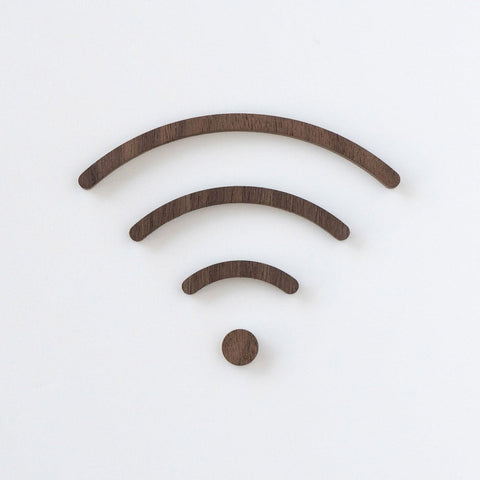 MOHEIM WI-FI Sign, Walnut