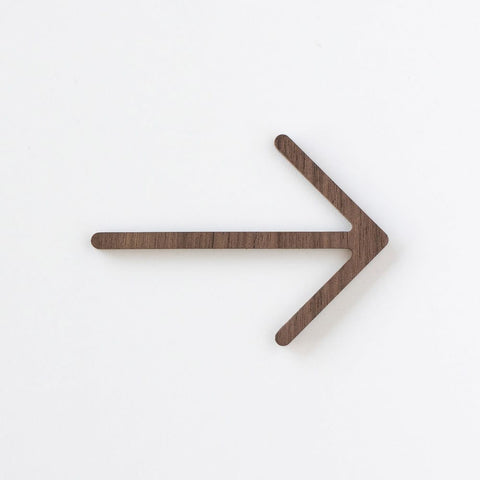 MOHEIM Arrow Sign, Walnut