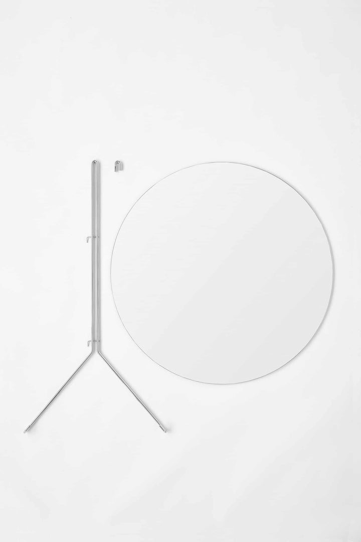 PRE-ORDER | MOEBE Wall Mirror, 70cm, Chrome