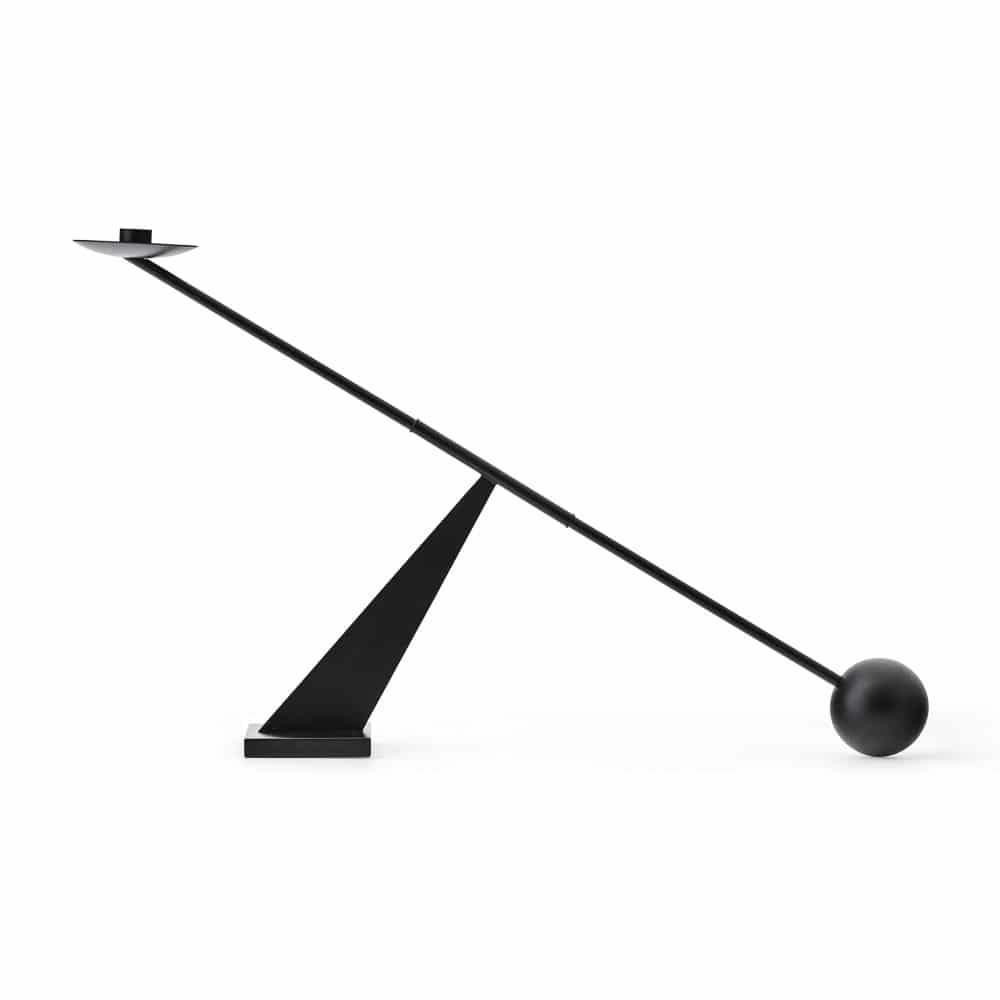 AUDO CPH Interconnect Candle Holder, W70cm, Black Steel