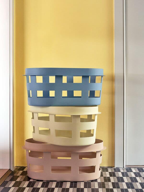 HAY Washing Laundry Basket, Soft Yellow