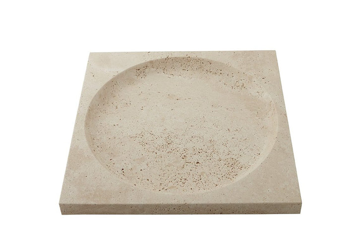 AYTM Regina Tray, 30x30cm, Travertine