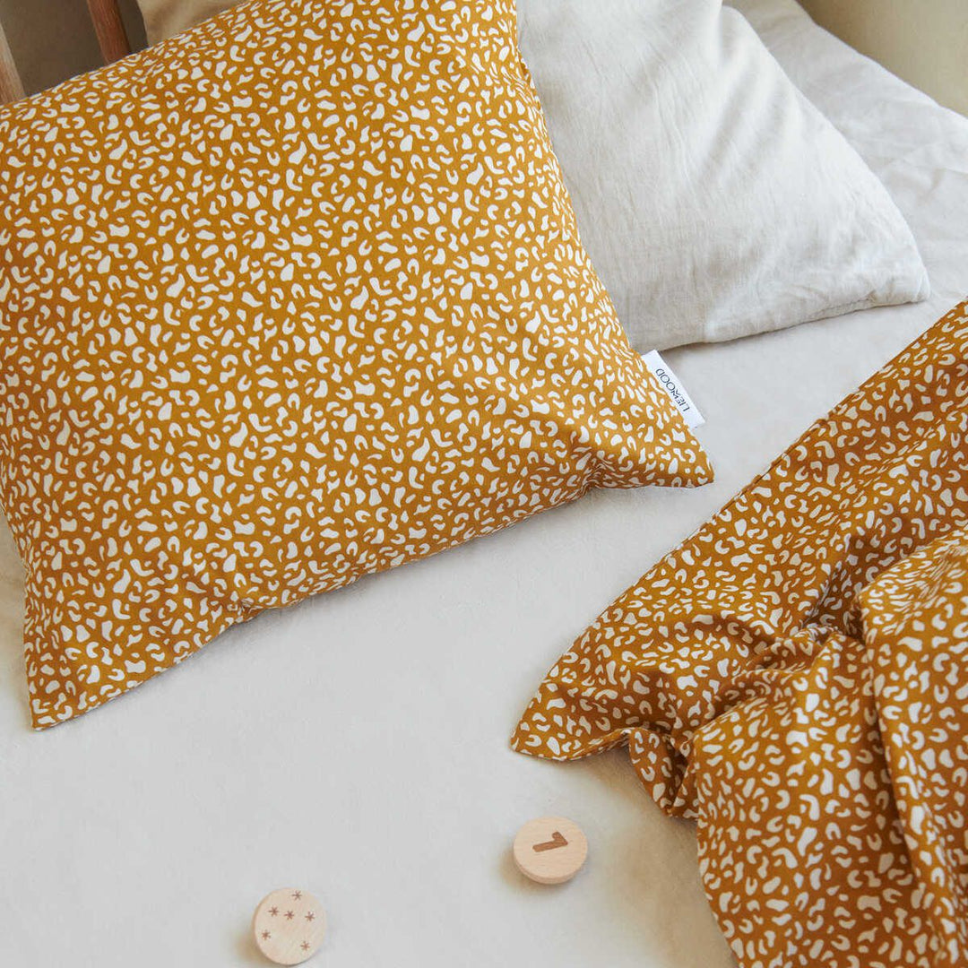 LIEWOOD Organic Cotton Bedding, Mini Leo/Golden Caramel - Junior