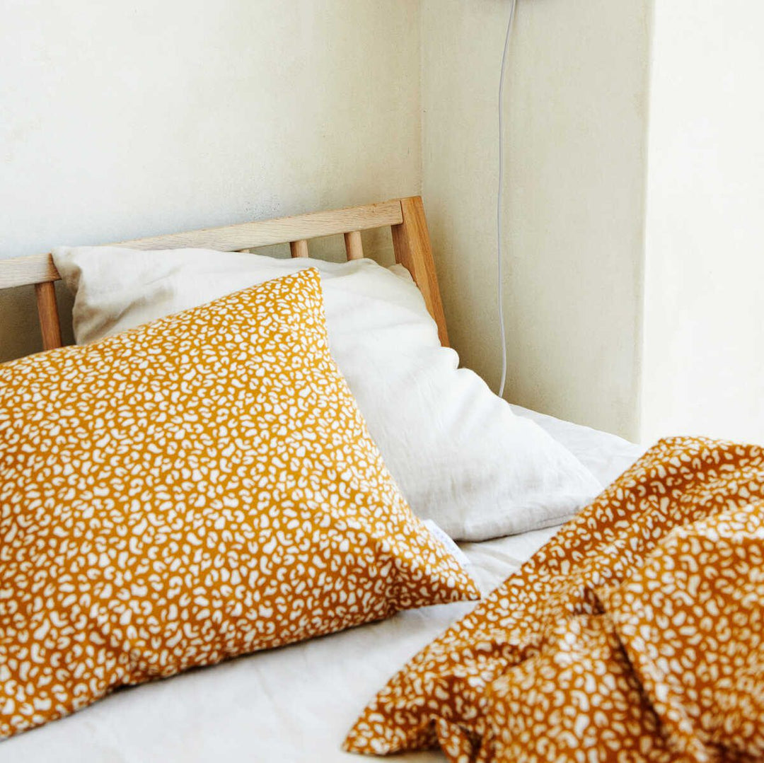 LIEWOOD Organic Cotton Bedding, Mini Leo/Golden Caramel - Junior