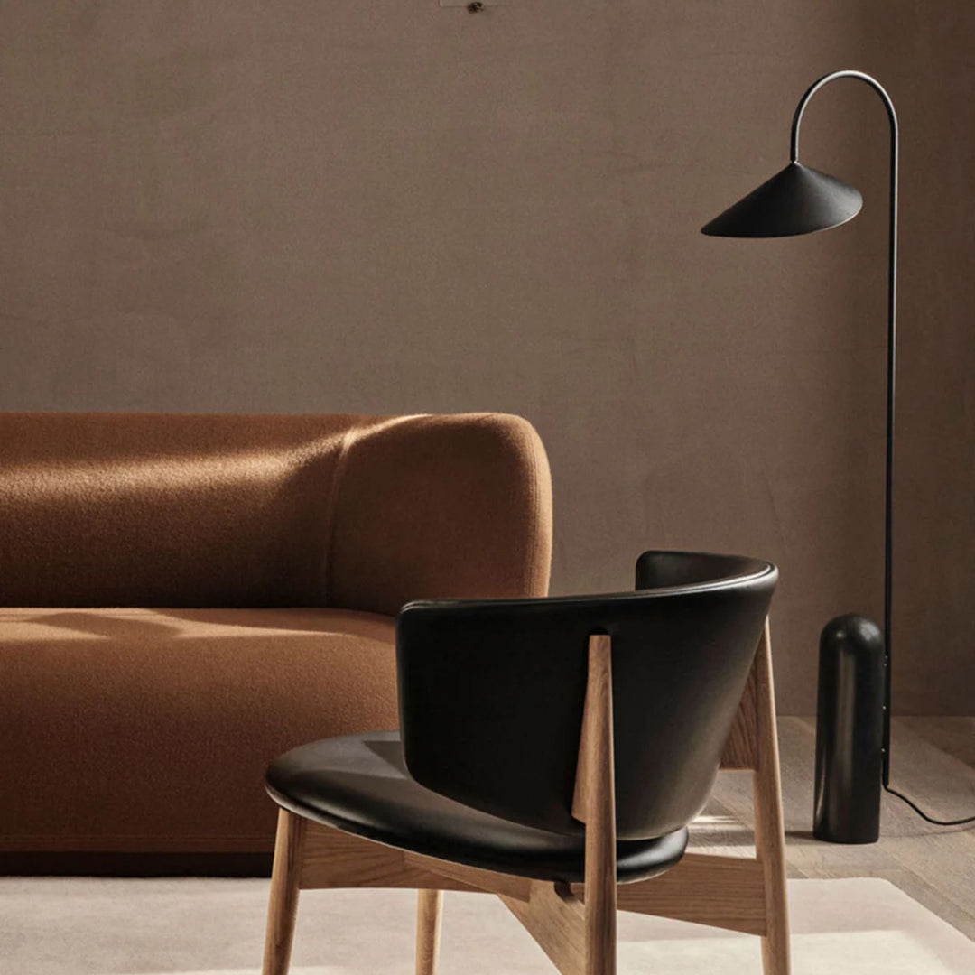 FERM LIVING Arum Floor Lamp, Black