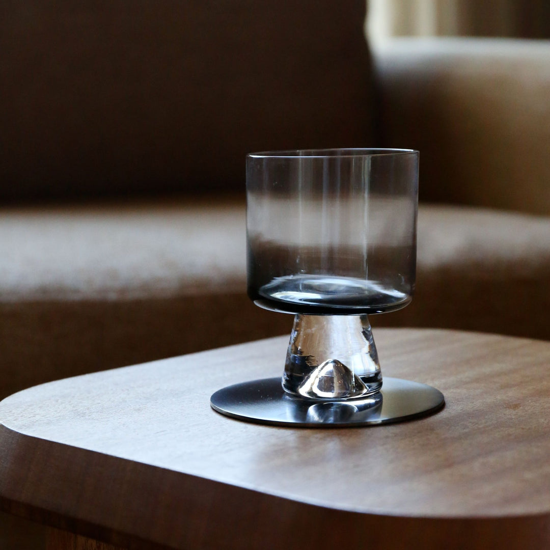 TOM DIXON Tank Low Ball Glasses, Black (Set of 2)