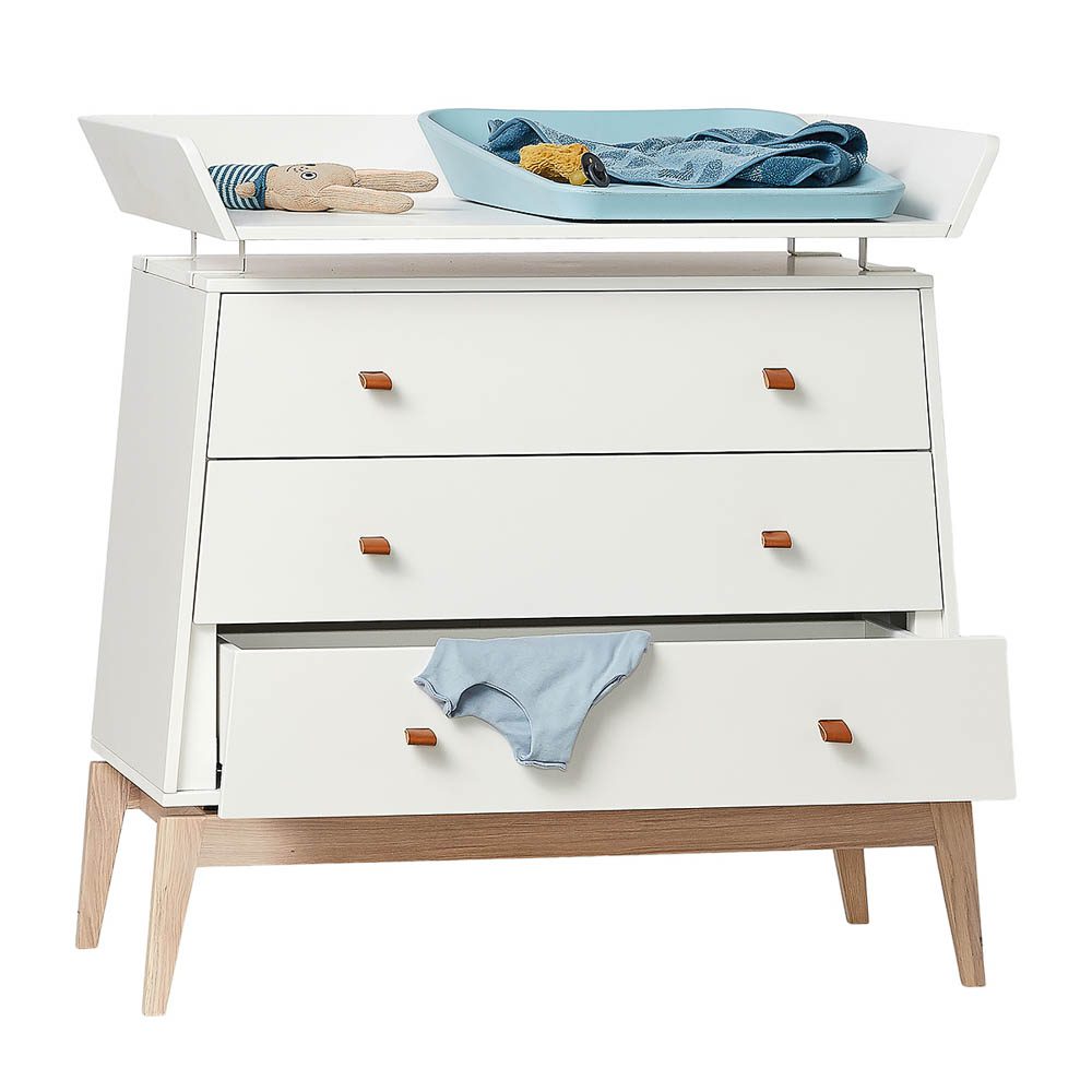 PRE-ORDER | LEANDER Luna Dresser Changing Unit, White