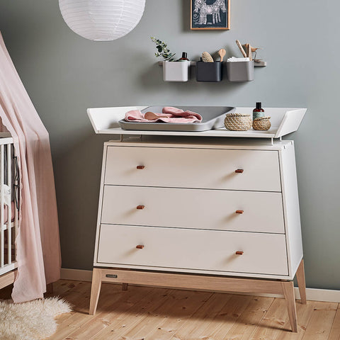 PRE-ORDER | LEANDER Luna Dresser Changing Unit, White