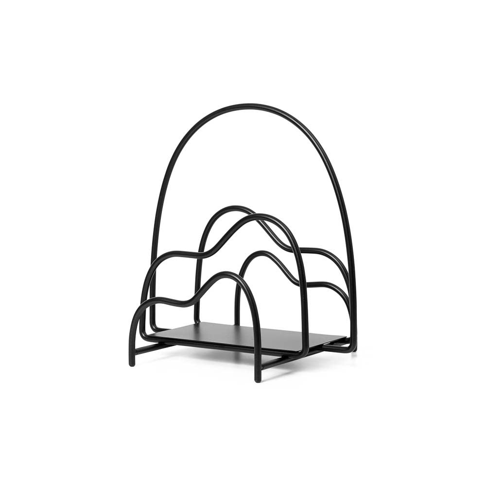 ferm LIVING Lithos Magazine Holder, Black