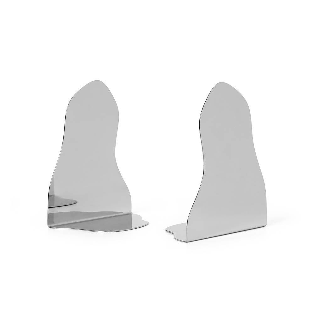 ferm LIVING Pond Bookends, Mirror Polished (Set of 2)