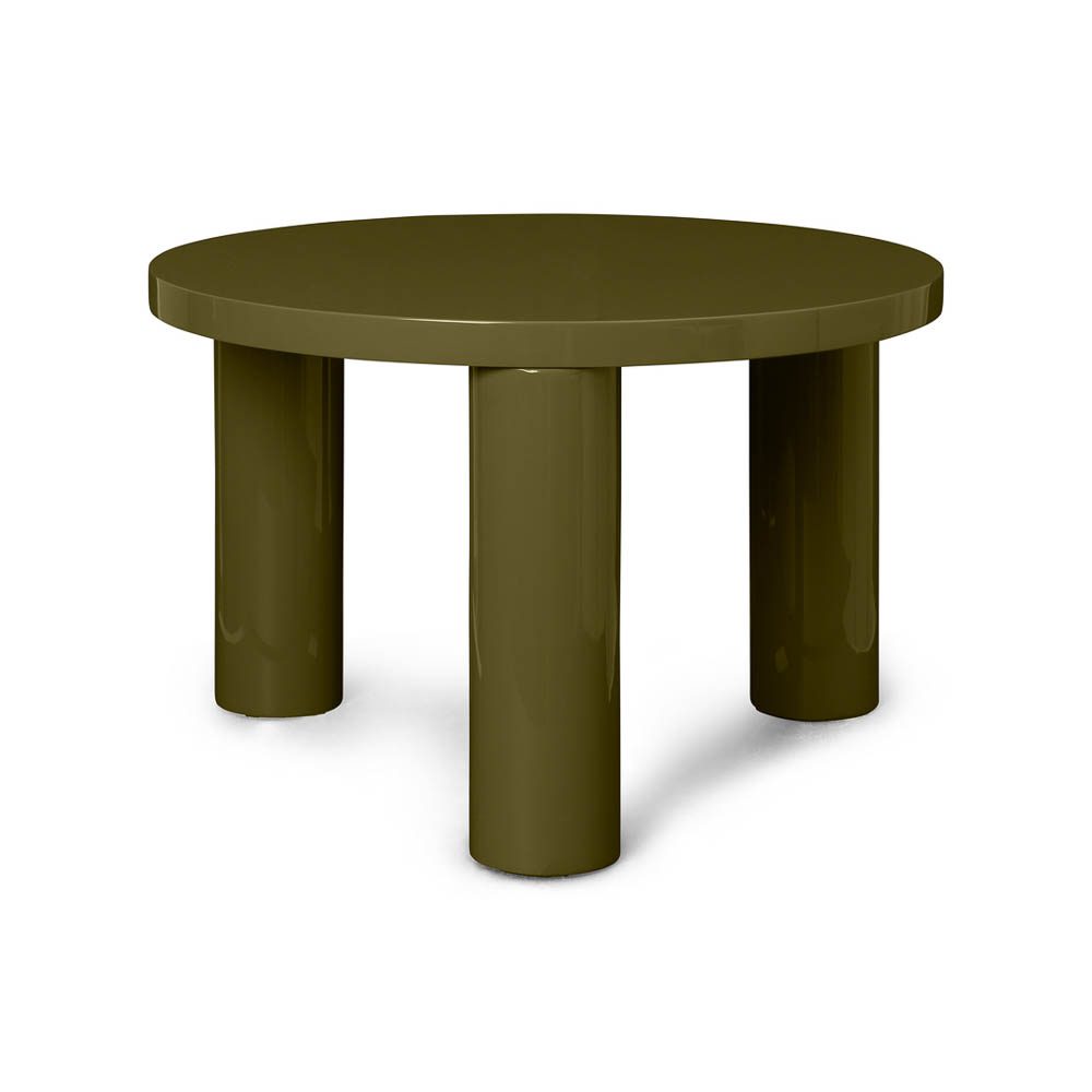 PRE-ORDER │ ferm LIVING Post Coffee Table, High Gloss, Olive