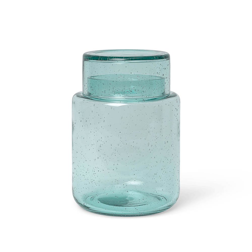 ferm LIVING Oli Container, Recycled Glass