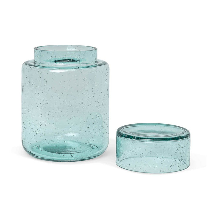 ferm LIVING Oli Container, Recycled Glass