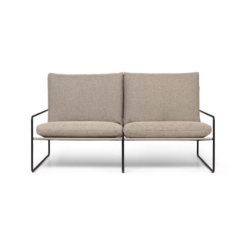 PRE-ORDER │ ferm LIVING Desert Sofa 2-Seater, Black/Dark Sand