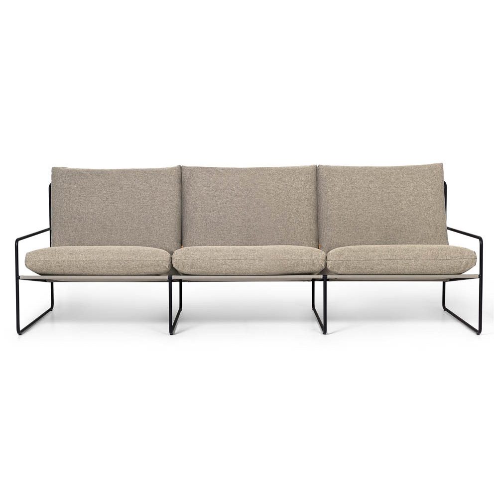 PRE-ORDER │ ferm LIVING Desert Sofa 3-Seater, Black/Dark Sand