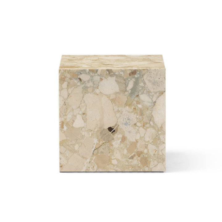 AUDO CPH (ex MENU) Plinth Cubic Side Table, Breccia Marble