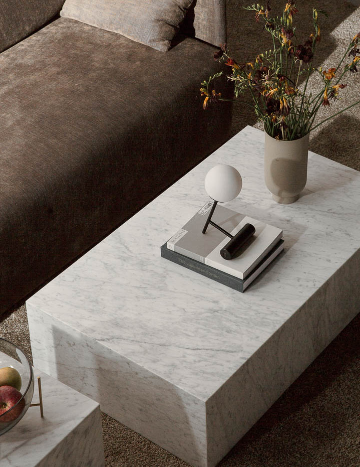 AUDO CPH (ex MENU) Plinth Low Coffee Table, Breccia Marble