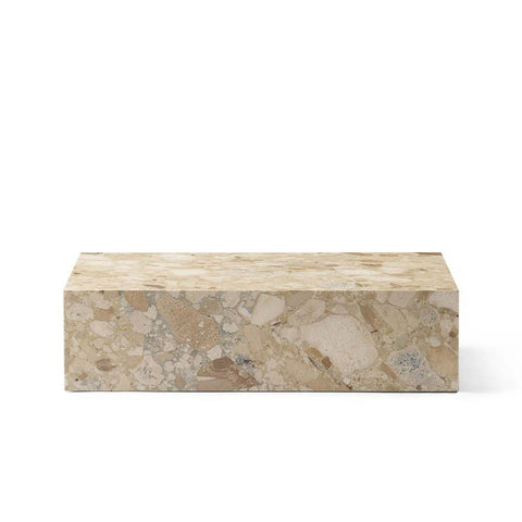 AUDO CPH Plinth Low Coffee Table, Breccia Marble