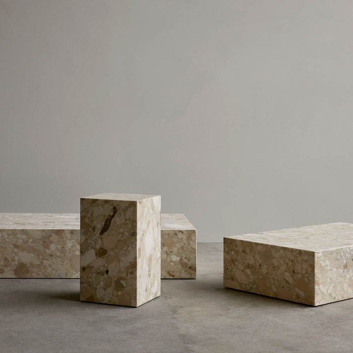 AUDO CPH (ex MENU) Plinth Low Coffee Table, Breccia Marble