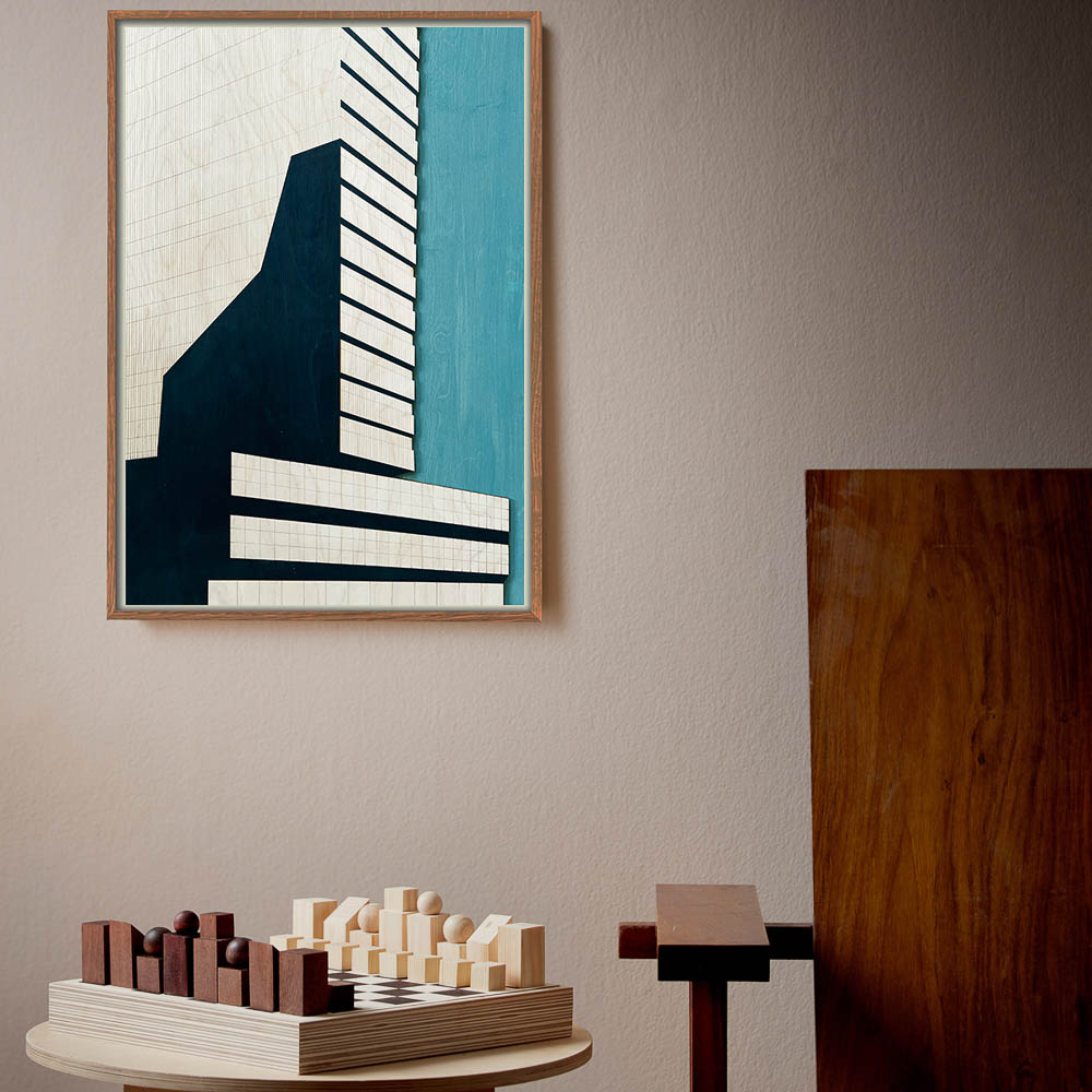 KOLEKTO STUDIO Arne Jacobsen Tribute, SAS Hotel, Poster Art Print, 50x70cm